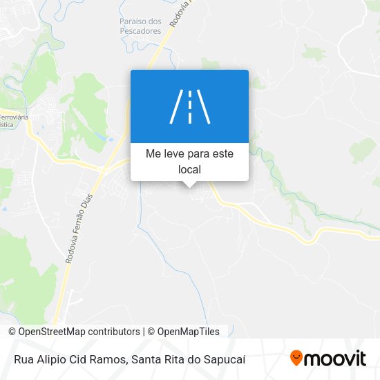 Rua Alipio Cid Ramos mapa