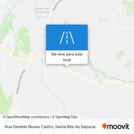 Rua Geraldo Nunes Castro mapa