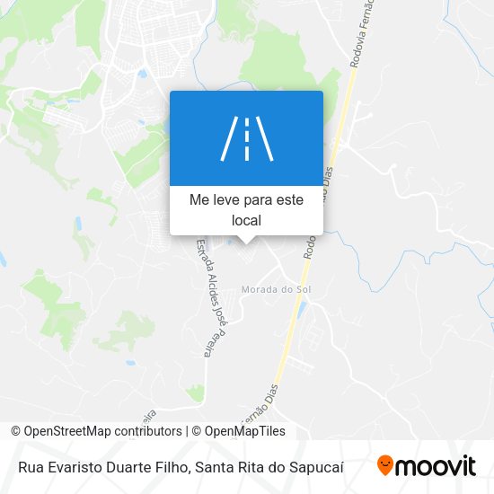 Rua Evaristo Duarte Filho mapa