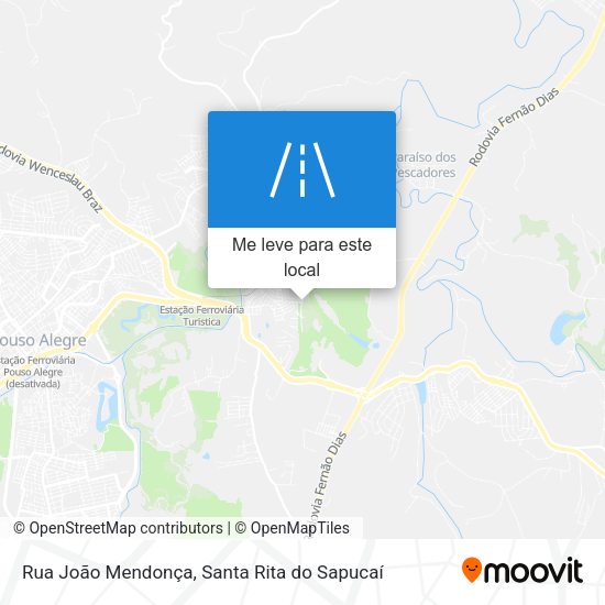 Rua João Mendonça mapa
