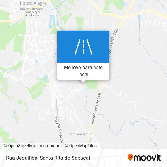 Rua Jequitibá mapa