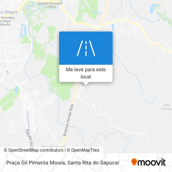 Praça Gil Pimenta Moura mapa