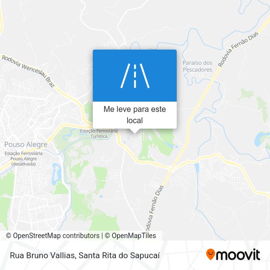 Rua Bruno Vallias mapa
