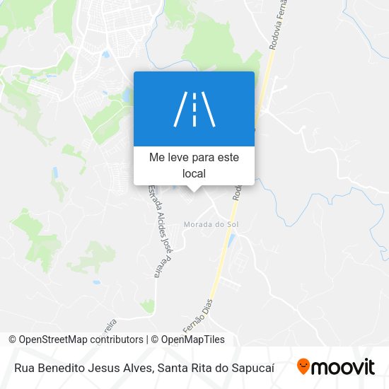 Rua Benedito Jesus Alves mapa