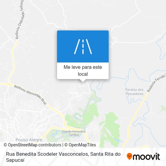 Rua Benedita Scodeler Vasconcelos mapa