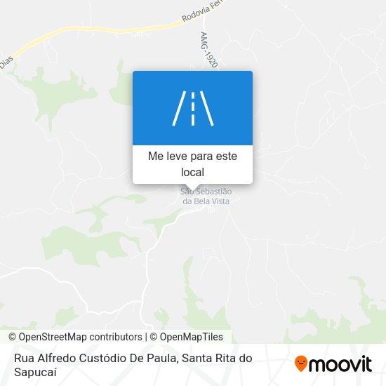 Rua Alfredo Custódio De Paula mapa