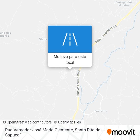 Rua Vereador José Maria Clemente mapa