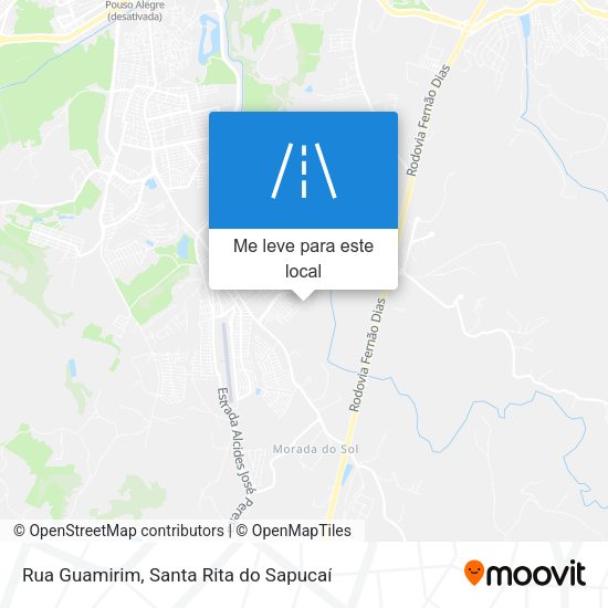 Rua Guamirim mapa