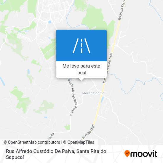 Rua Alfredo Custódio De Paiva mapa