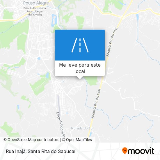 Rua Inajá mapa