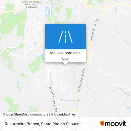Rua Aroeira Branca mapa