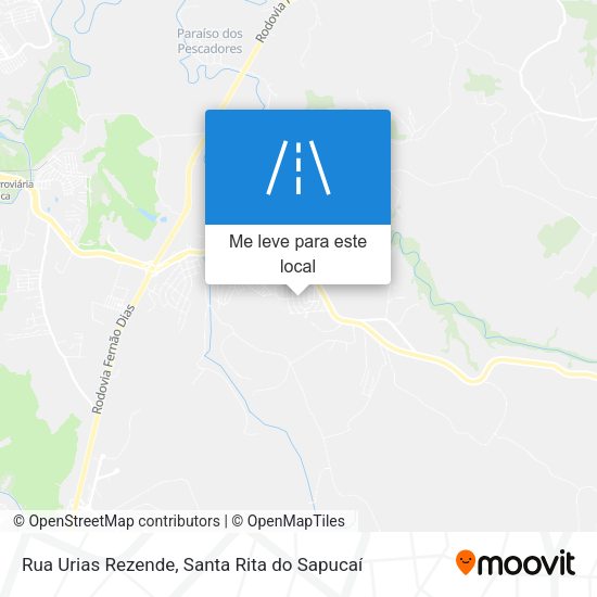 Rua Urias Rezende mapa
