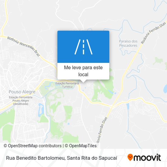Rua Benedito Bartolomeu mapa