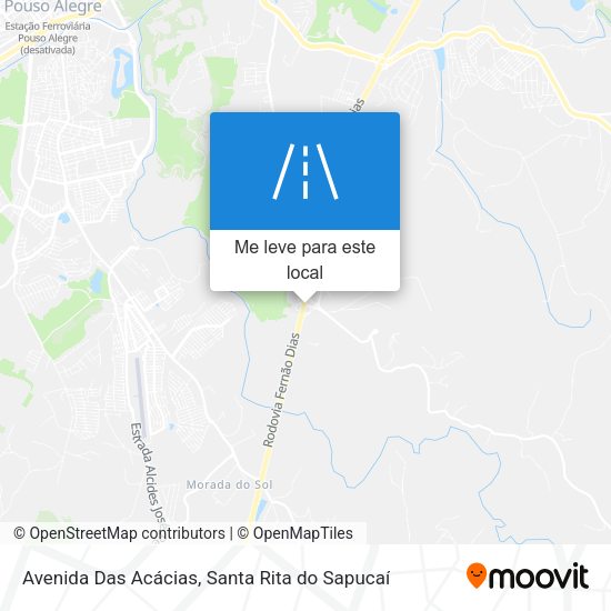 Avenida Das Acácias mapa