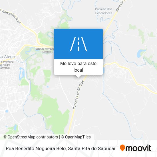 Rua Benedito Nogueira Belo mapa