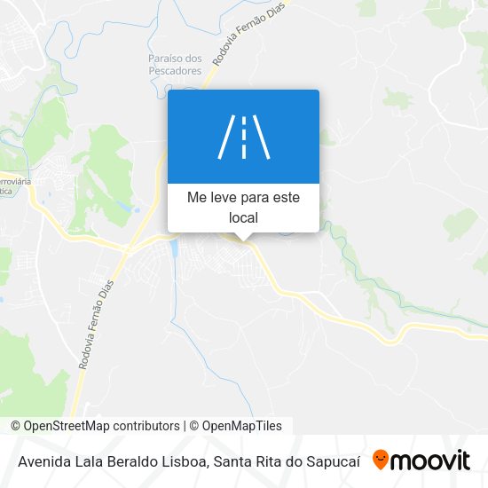 Avenida Lala Beraldo Lisboa mapa