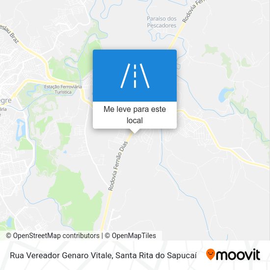 Rua Vereador Genaro Vitale mapa