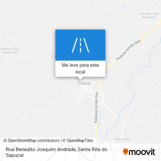 Rua Benedito Joaquim Andrade mapa