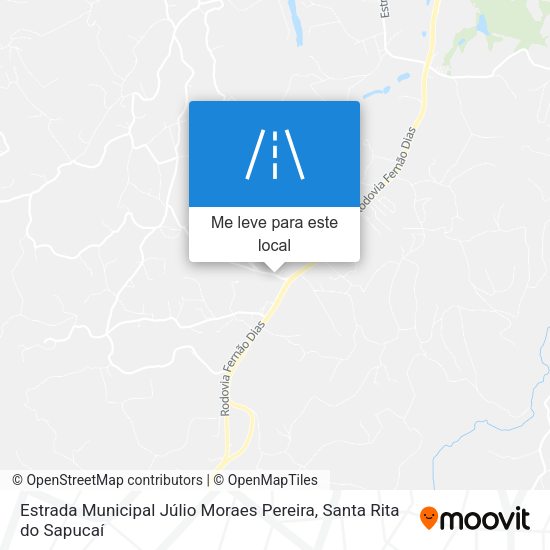 Estrada Municipal Júlio Moraes Pereira mapa