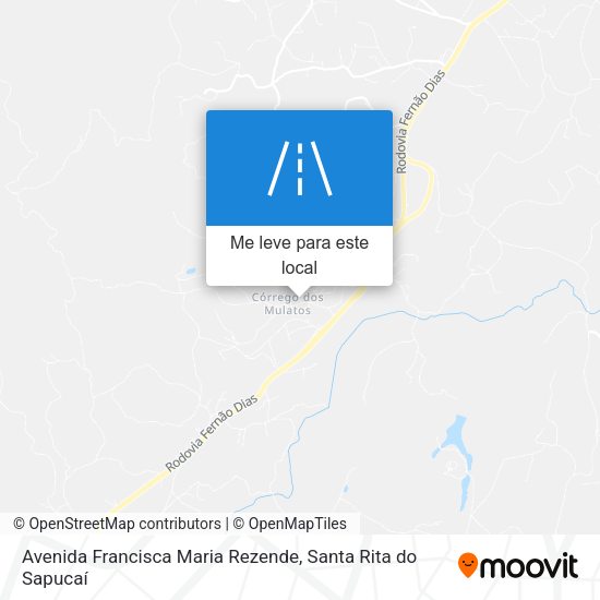 Avenida Francisca Maria Rezende mapa