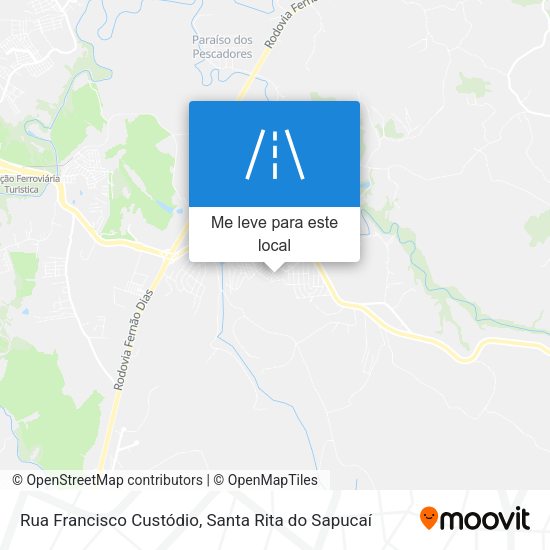 Rua Francisco Custódio mapa