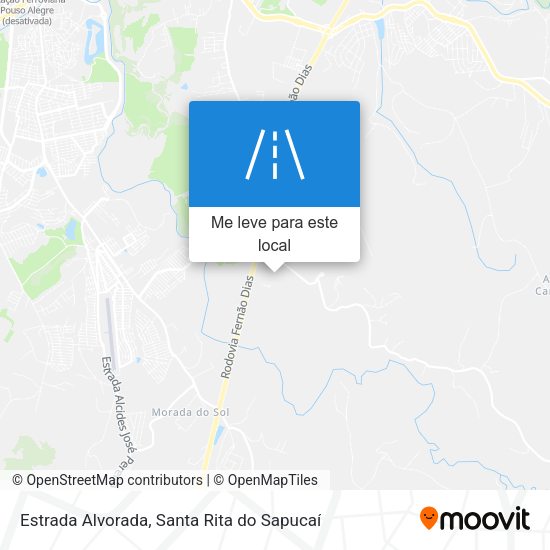 Estrada Alvorada mapa