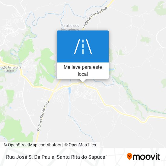 Rua José S. De Paula mapa