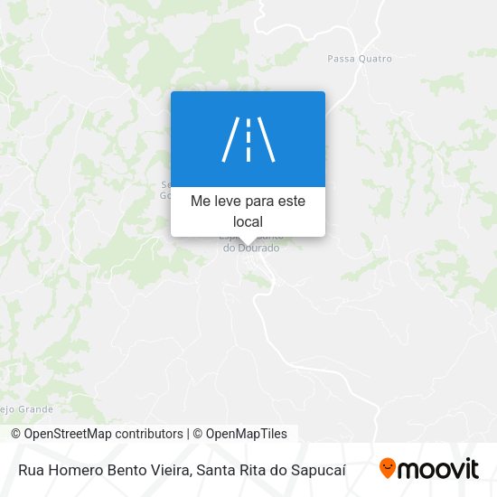 Rua Homero Bento Vieira mapa