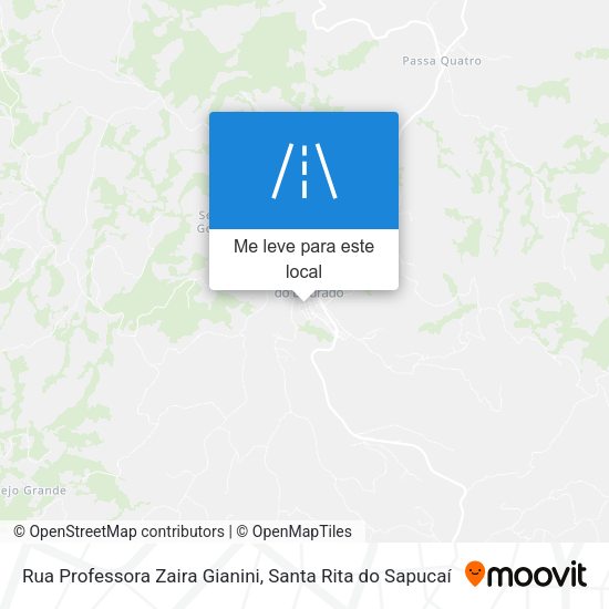 Rua Professora Zaira Gianini mapa