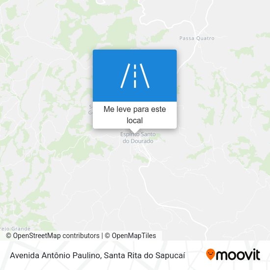 Avenida Antônio Paulino mapa
