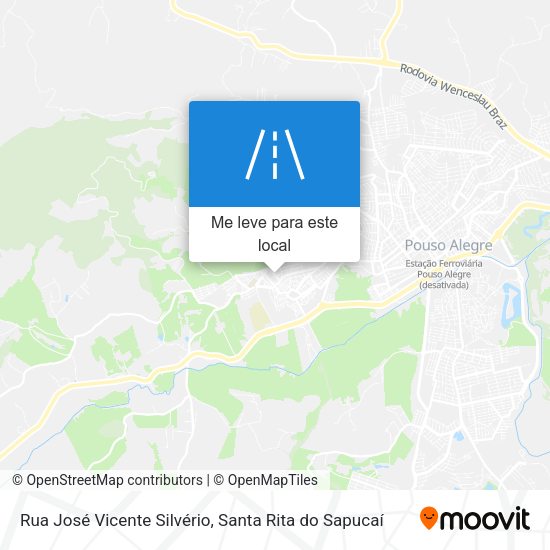 Rua José Vicente Silvério mapa