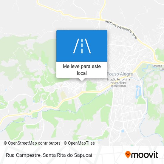 Rua Campestre mapa