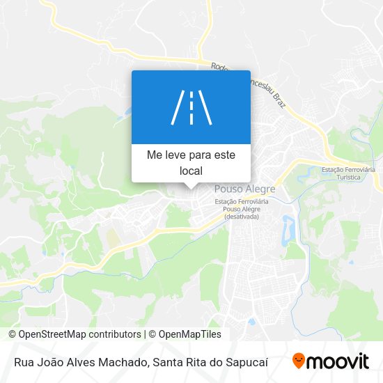 Rua João Alves Machado mapa