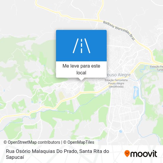 Rua Osório Malaquias Do Prado mapa