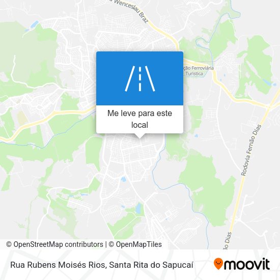 Rua Rubens Moisés Rios mapa