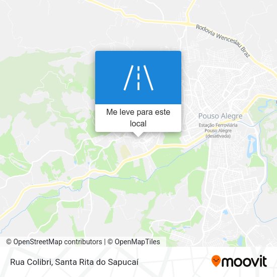 Rua Colibri mapa