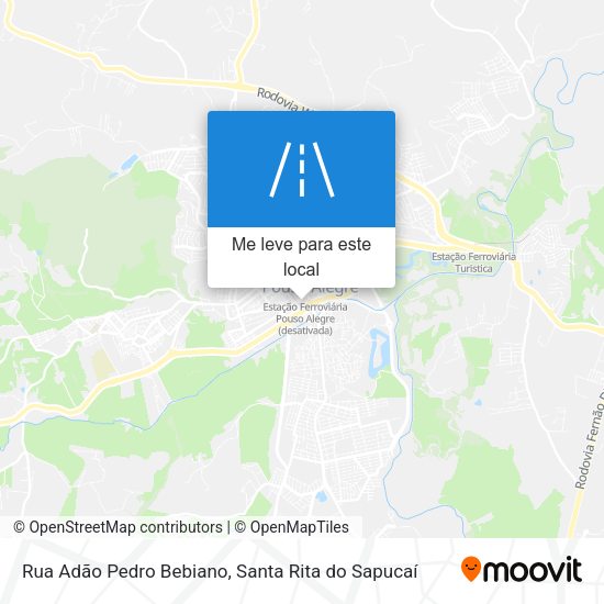 Rua Adão Pedro Bebiano mapa