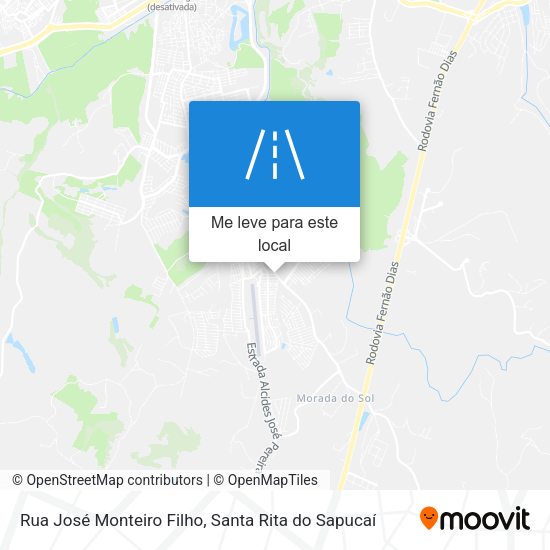 Rua José Monteiro Filho mapa