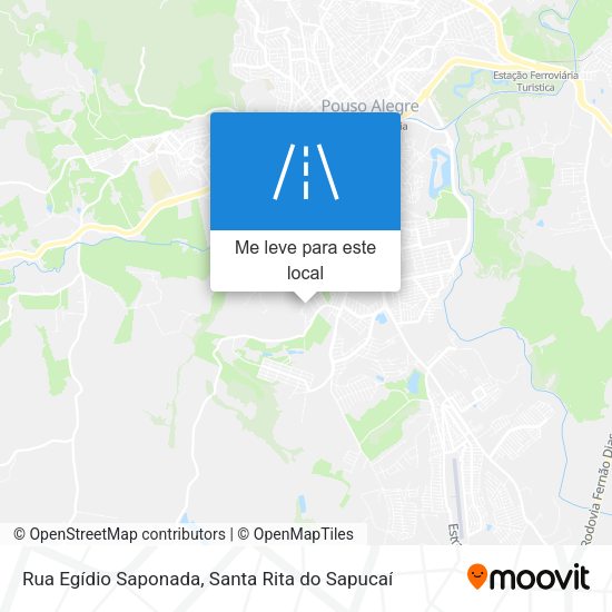Rua Egídio Saponada mapa
