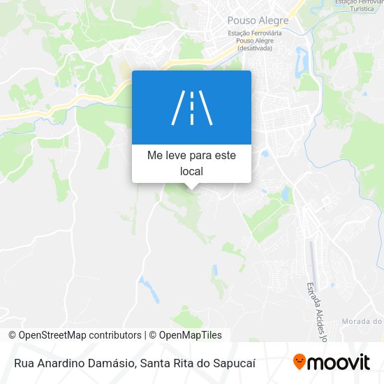 Rua Anardino Damásio mapa