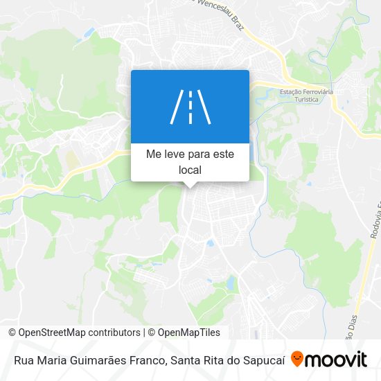 Rua Maria Guimarães Franco mapa