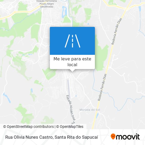 Rua Olívia Nunes Castro mapa