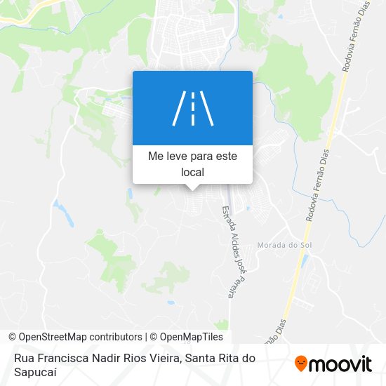 Rua Francisca Nadir Rios Vieira mapa