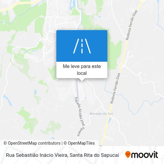 Rua Sebastião Inácio Vieira mapa