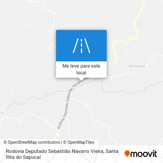 Rodovia Deputado Sebastião Navarro Vieira mapa