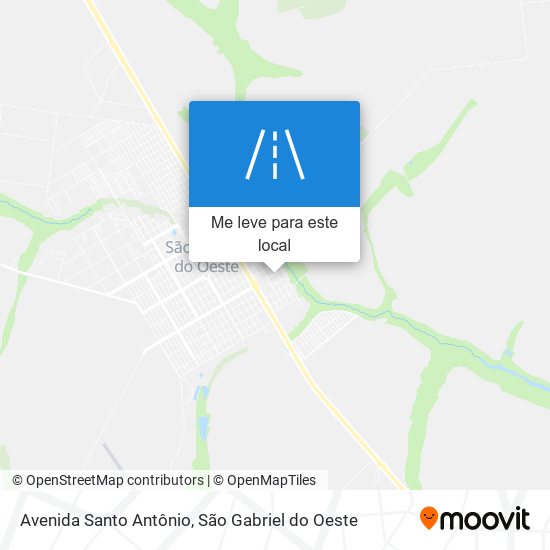 Avenida Santo Antônio mapa