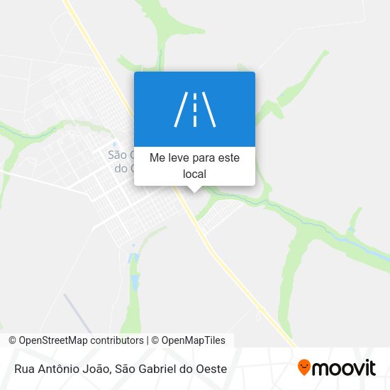 Rua Antônio João mapa