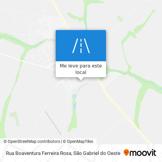 Rua Boaventura Ferreira Rosa mapa