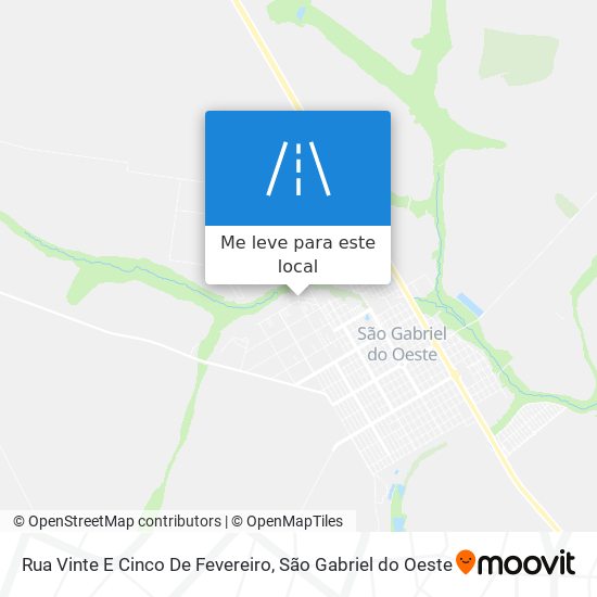 Rua Vinte E Cinco De Fevereiro mapa