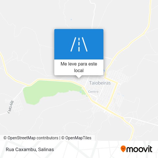 Rua Caxambu mapa